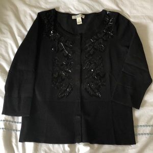 WHBM Black Cardigan
